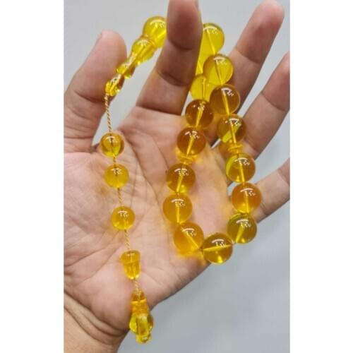 Islamic Tasbih Muslim Rosary Beads 33 Prayer Rosary For Men Bracelet For Men Accessory amber oltu amber stone Handmade Turkey