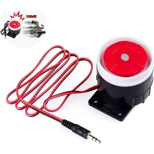 Mini Wired Car Horn Speaker Siren Home Security Sound Alarm System 110dB DC 12V