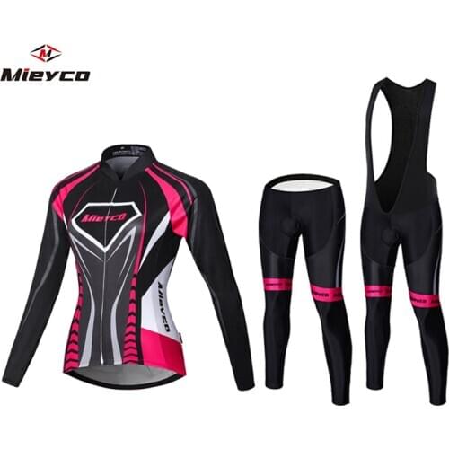 Fashion Cycling Jersey Set Woman Jersey Mtb Clothing Female Suit Blouses Bib Pants Womens Jumpsuit Bicycles 2020 Mountain Bike