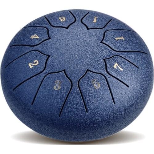 Fashion new leaf shaped 8 "11 tone 15 tone steel tongue color hollow drum percussion instrument drum