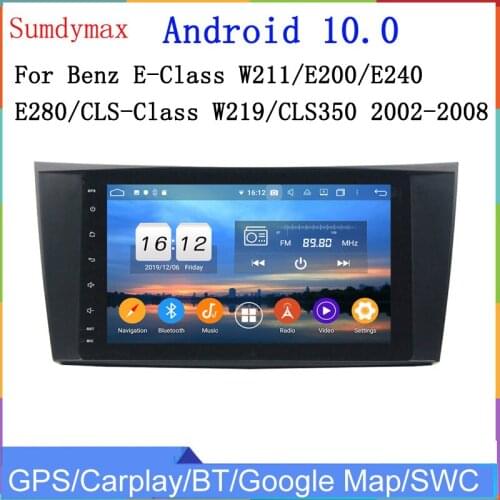 Android 10 car audio player for Mercedes benz w219 w211 E280 w463 car multimedia octa core 4g ram 64g rom wifi DSP bose system