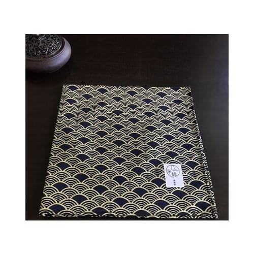 New geisha fan red crowned crane Japanese style wrapping cloth furoshiki handkerchiefs Flower traditional fabric wave 1017H