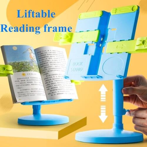 Reading Book Stand Holder Portable Foldable Bookends Bookstand Support for Student Children Writing Bracket Office Accessories