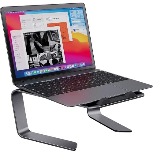 Aluminum Alloy Laptop Riser Stand Ergonomic Laptop Height 11cm Increase Holder Desktop Storage Stand for MacBook Air Pro 10-17