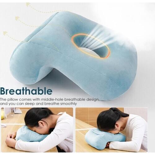 1pcs Nap Sleeping Pillow Comfortable Soft Neck Support Pillows for Office School Inflatable Neck Pillow Travel Accessories