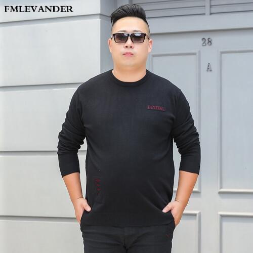 Autumun/Winter Men Fashion Design Plus Size 7XL O-neck Pullover Wool Cashmere Men Sweater