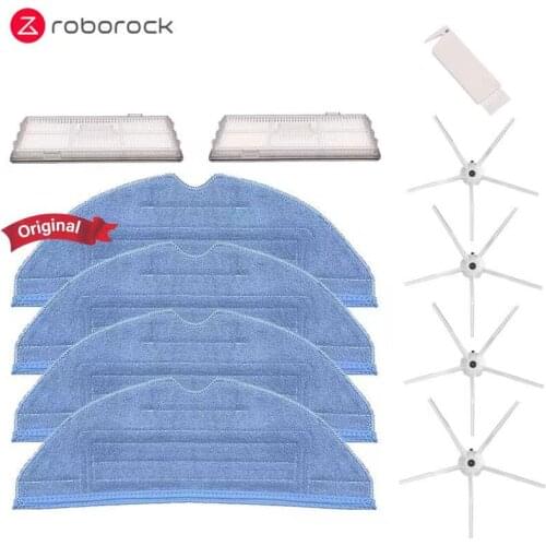 Xiaomi Roborock S7 S7Max S7Maxv Robot Vacuum Cleaner Side Brush Filter Original Vibration Cleaning Mop Cloths ACccessories
