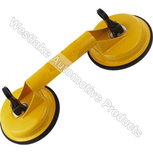 Double Suction Cup Dent Puller Glass Handle Repair Tool 120mm Diameter
