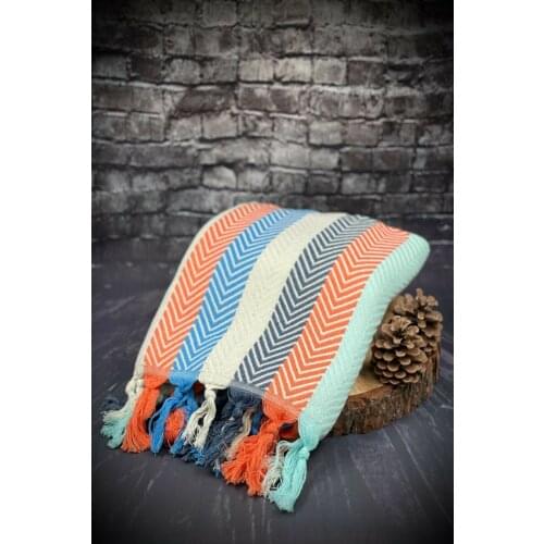 Ultra-soft Turkish cotton Peshtemal beach towel Hammam Turkish bath in the spa bold diamond 100% Cotton 100x180 cm