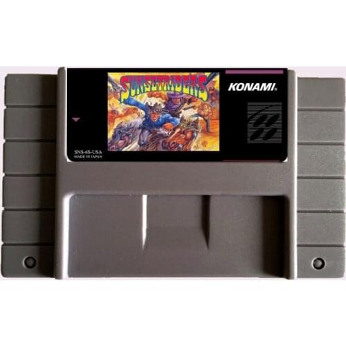 High Quality 16 Bit Sunset Riders NTSC Big Gray Game Card For USA Version Game Player