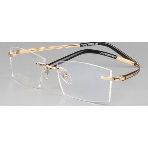 High-grade Luxury Titanium Eyeglasses Women Business Rimless Glasses Frames for Men Optical Myopia Reading Armacao De Oculos
