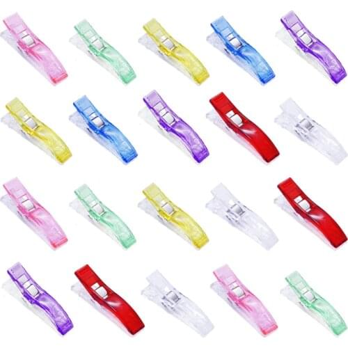 Fabric Quilting Craft Sewing Knitting Clips Home Office Supply Mixed Plastic Sewing Clips Holder for DIY Patchwork