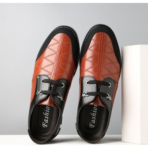 ZXWFOBEY Men Cowboy Gommino Leisure Shoes Outdoor Large Size Fashion Outdoor Casua Loafers 47 48 Big Size Driving Leather Shoes