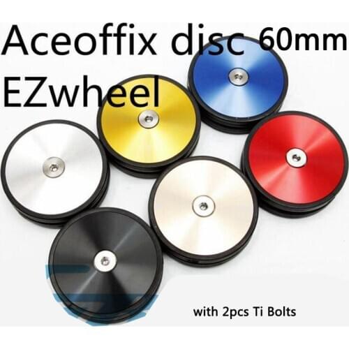 1 Pair Aceoffix Bicycle Easywheel For Brompton 60mm Ultralight Easy Wheels Ti screw 52g