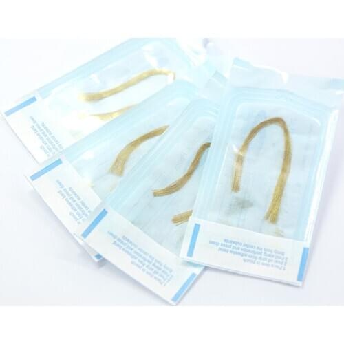 12 lines x 10 bags Gold Carved Protein Line Enhances Facial Firming And Improves Relaxation And Fades Fine Lines Crows Feet