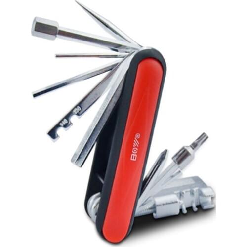 17 in 1 Bike Bicycle Tools Repairing Set Bike Repair Tool Kit Wrench Screwdriver Chain CRV Tool Steel Bicycle Multifunction Tool