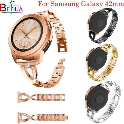 42mm band For Samsung Galaxy watch strap Replacement luxury Diamond bands For Samsung Galaxy Watch 20mm watch straps wristband