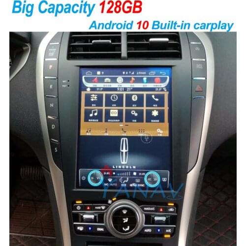 128G Android 10 Tesla Screen Navigation Car Multimedia Radio Player for Lincoln MKZ MKC MKX 2017-2020 carplay audio Audio player