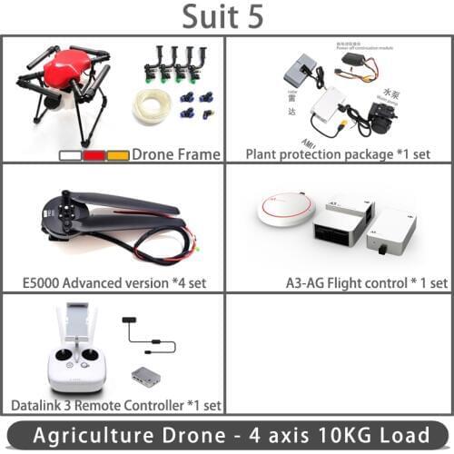 Dreameagle X4-10S 4 axis waterproof agricultural spraying drone flight platform 10L/10KG Folding Spray Quadcopter