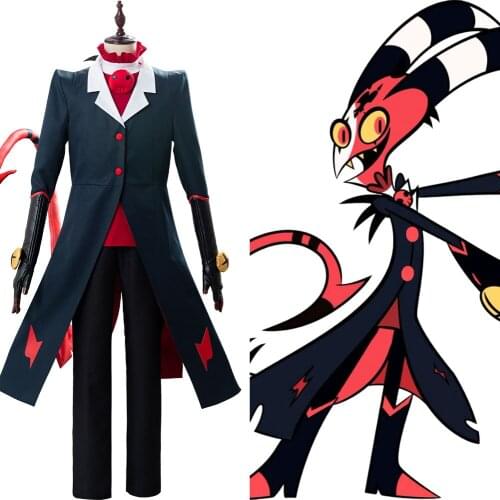 Hazbin Cosplay Hotel Blitzo Helluva Boss Costume Uniform Suit Halloween Carnival Costume