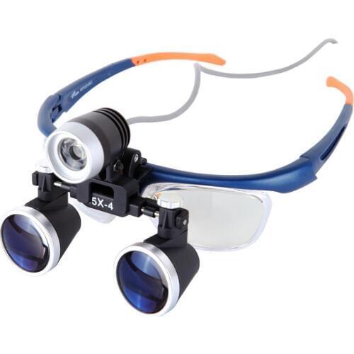 3.5X-4 Medical Surgical Loupe Magnifier W/ 3W Dental Surgery Headlight Headlamp