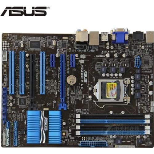 ASUS P8Z68-V LX Motherboard LGA 1155 DDR3 32GB For Intel Z68 P8Z68-V LX Desktop Mainboard Systemboard SATA III PCI-E X16 Used