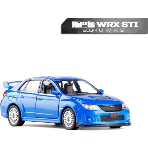 High Simulation RMZ City 1:36 Diecasts Model Toy Car Metal Subaru Wrx Sti Classical Alloy Bus Model Excellent Toys Children Gift