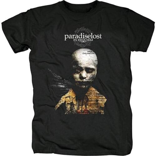 Mens TShirt Short Sleeve Shirt Paradise Lost Rock Tee Women Hiphop Shirts(7)