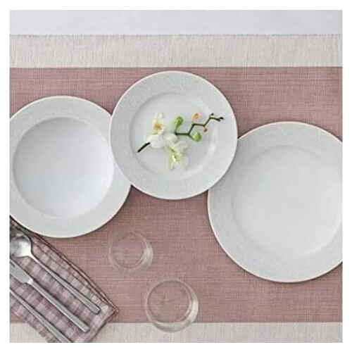 Güral Sami Sade 24 Pcs Dinner Set-6 Dinner Plate-6 Service Plate -6 Plate Plate -6 Plate-SA24Y49205411