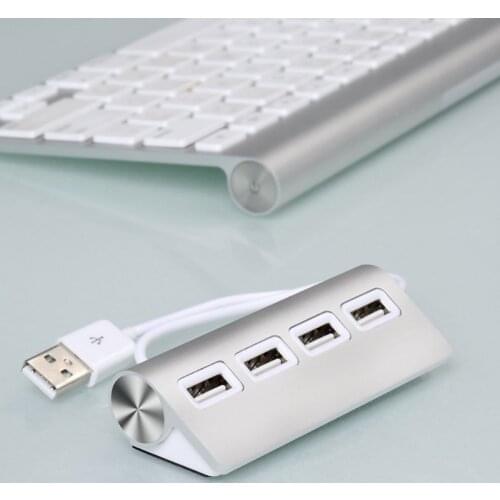P82A Aluminum USB 3.0 2.0 Hub Multi-USB Splitter Adapter 4 Ports High Speed Mini Multiple Usb3.0 HUB Port Expander for PC