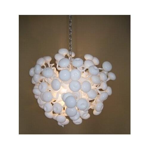 Home Decoration Handmade Blown Glass Adjustable Chandelier Lamp