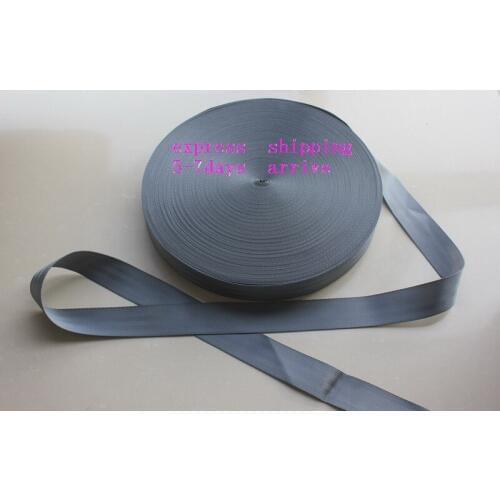 50 meters Roll Seat Belt Webbing Safety Strap grey Color 48mm Wide 5 Bars