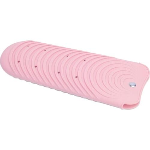 Pink Hair Straightener Pouch,Heat Resistant Mat Holder for Flat Iron Curling Iron Hot Hair Tools