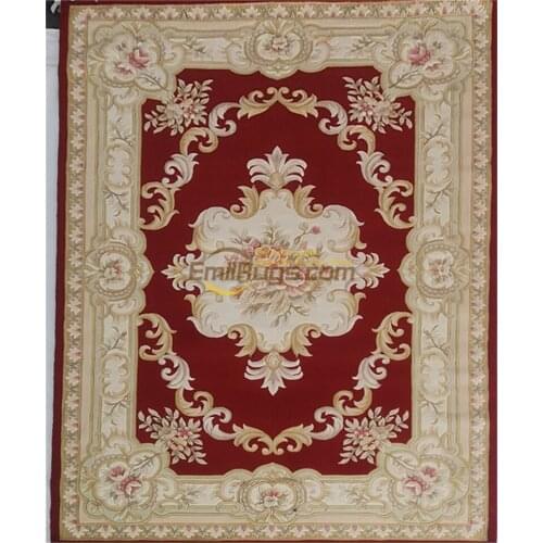Chinese aubusson carpetshandwoven wool carpets large thick rugs knotted savonery Made To Order big carpet for living room