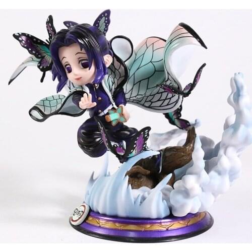 Demon Slayer Kimetsu no Yaiba Kochou Shinobu SD Figure Model Statue Collection Toy