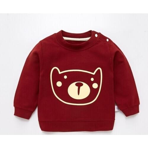 Baby Boys Sweatshirt Hoodies Cartoon Bear Girl Baby Infant Clothing Newborn Long Sleeve Tops Sweat Shirts Toddler Hoodie