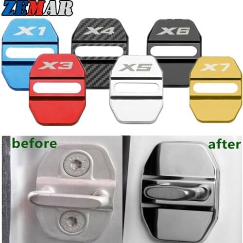Car Door Lock Protective Cover Case For BMW X1 X2 X3 X4 X5 X6 X7 E83 G06 G05 G02 G01 F15 F16 E70 E71 F25 F26 E70 E53 Accessories