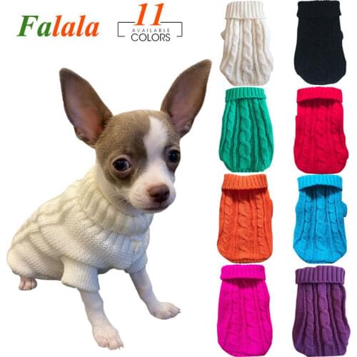Pet Dog Sweaters Winter Pet Clothes for Small Dogs Warm Sweater Coat Outfit for Cats Clothes Woolly Soft Dog T Shirt Jacket