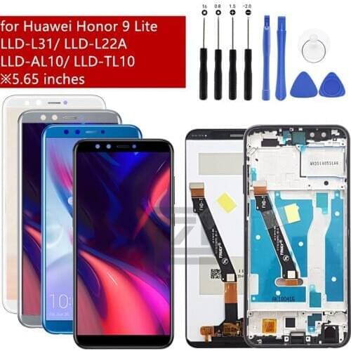 For Huawei Honor 9 Lite LCD display Touch Screen Digitizer assembly with Frame LLD-L3 replacement repair parts