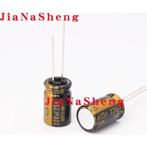 10PCS/LOT NICHICON 25V220UF 12.5X20 MUSZ KZ SERIES Electrolytic capacitor