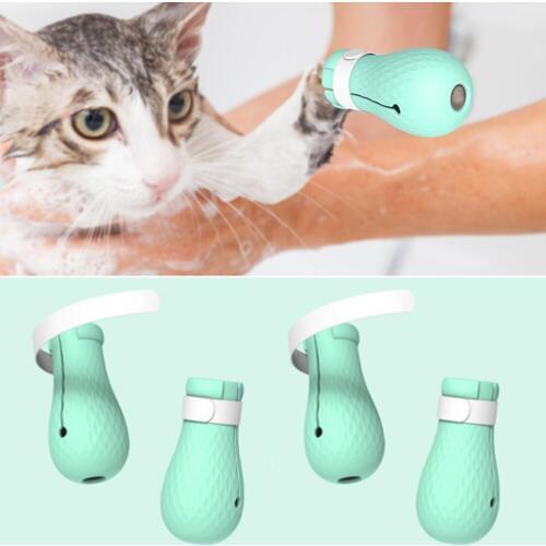 4Pcs/Set Adjustable Pet Cat Paw Protector Soft Silicone Anti-Scratch Cat Paw Cover for Cat Grooming Bath Supplies