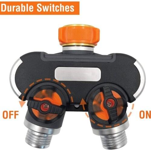 High-pressure water gun accessories/water pipe diverter plastic-coated metal three-way one-in-two-out valve joint