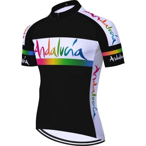 Andalucia 2021 Camiseta Maillots Masculino Maillot Cyclisme Homme Camisa Mallot Ciclismo Hombre Verano Ropa Ciclismo Hombre