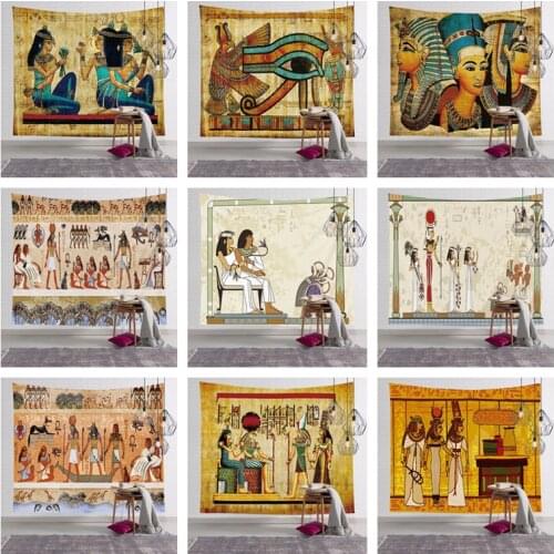 Egyptian Style Colored Tapestry Wall Hanging Mandala Pharaoh Bedspread Throw Hippie Cover Art Decorative 150x200cm
