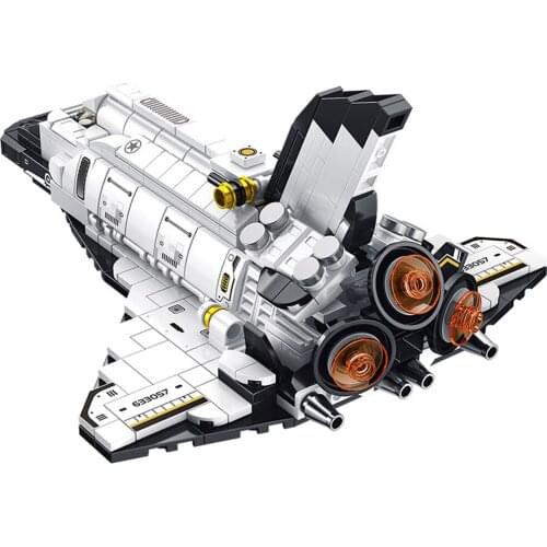 12 In 1 MINI Aerospace Space Saturn Expedition Rocket MOC Building Blocks Bricks Classic Model Toys For Children Gift 586PCS