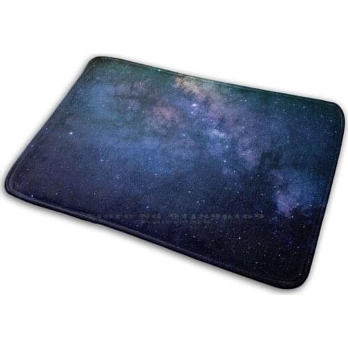 Galaxy Mat Rug Carpet Anti - Slip Bedroom Entrance Door Mat Astronomy Astral Cosmos Universe Space Simple Abstract Texture Stars