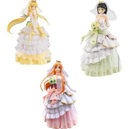 Sword Art Online Code Register EXQ Figure Wedding Ver. Alice Asuna Kirigaya Suguha PVC Action Figure Anime Toys Model for Gifts