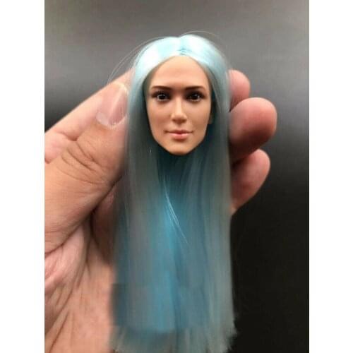 Mnotht 1/6 Korean Girl Head Sculpt Female Soldier Head Carve for 12" Action Figure Toy