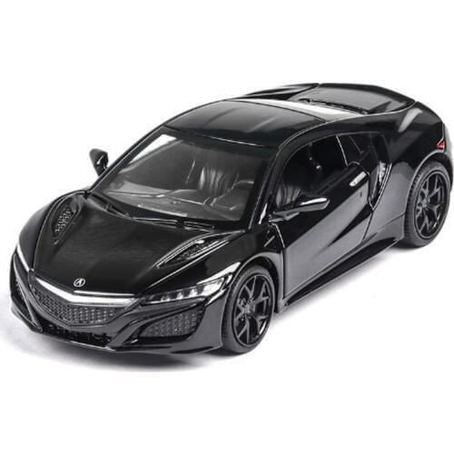 Acura NSX 1:32 Diecast Model Car Simulation Metal Sport-Car Alloy Cars With Sound Light Vehicles Pull Back Toy Car For Kids