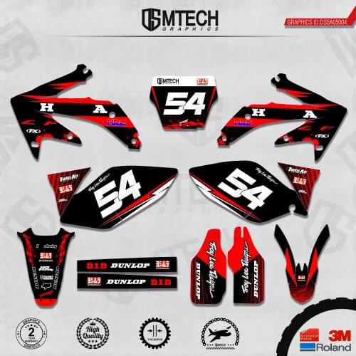 DSMTECH Customized Team Graphics Backgrounds Decals 3M Custom Stickers For 2005 2006 2007 2008 CRF450R 004